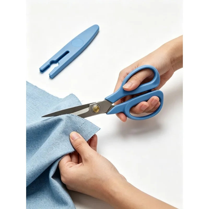 Tijeras Profesionales de Alta Resistencia para Tela - Cuchillas Afiladas de Acero Inoxidable, Mangos Ergonómicos para Sastrería, Manualidades y Uso de Oficina