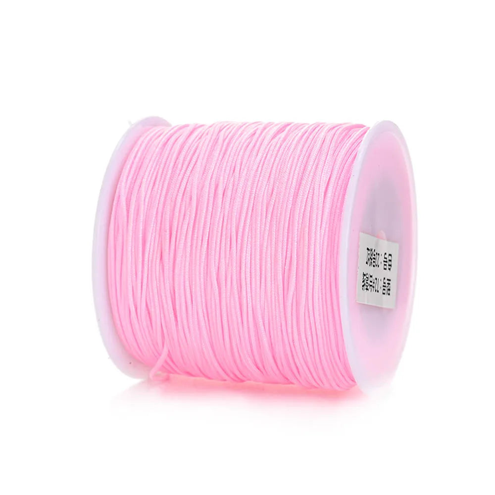 Nylon Cord Thread – 0.8mm, 100m Spool | 28 Colors | Bracelets, Necklaces & DIY Crafts