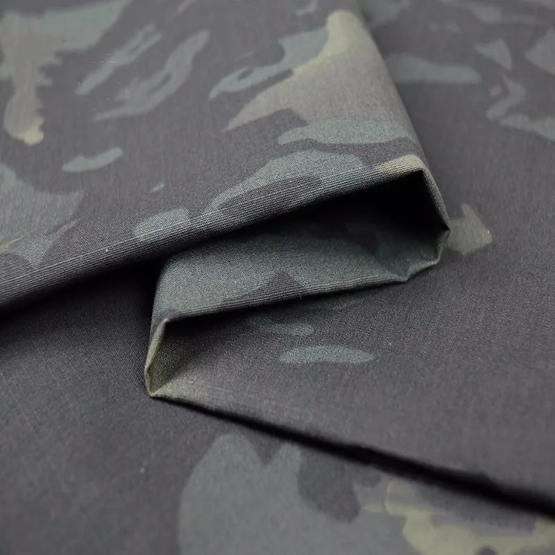 Multicam Black Camouflage Fabric – TC Poly-Cotton Blend | 150cm Wide, Sold by the Meter