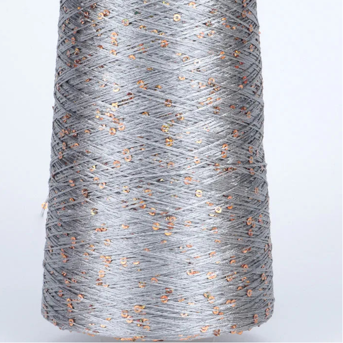 500G Glitter Fancy Yarn with Sequins – Hand Knitting & Crochet | 3mm Sequins | 25 Colors