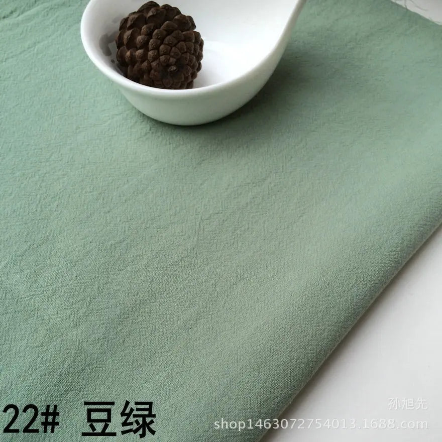 Cotton Linen Crepe Fabric – 137cm Wide | Skin-Texture Weave for Clothing, Curtains & Home Décor