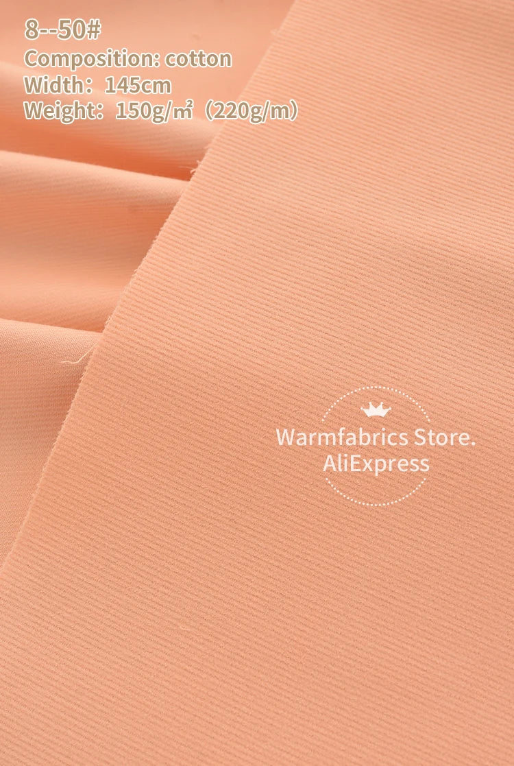 145*50cm/Pcs In Stock 21 Corduroy Fabric Cotton High Quality Plain Cotton Corduroy Fabric for Clothing