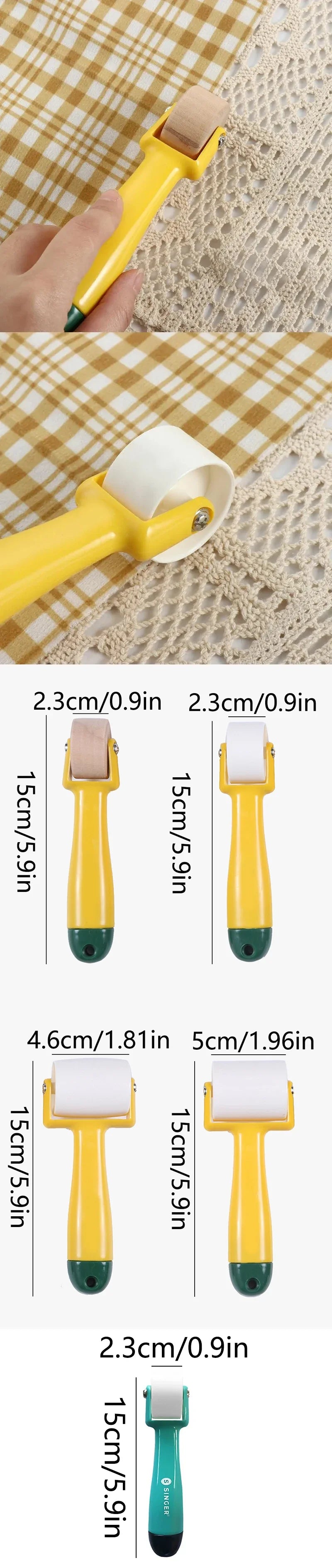 Seam Roller Quilting Press Wheel – Ergonomic No-Heat Seam Pressing Tool
