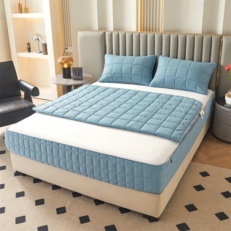 6-Sided Zippered Mattress Protector – Quilted, Multiple Sizes