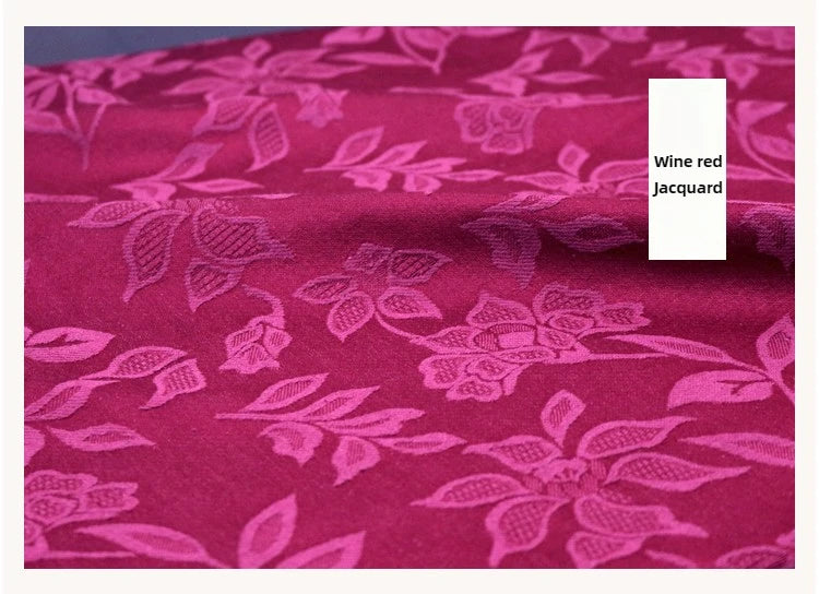 Bodhi Flower Jacquard Cotton Linen Fabric – 241g/m², 145cm Wide, Sold by the Meter – For Hanfu, Cheongsam & Clothing
