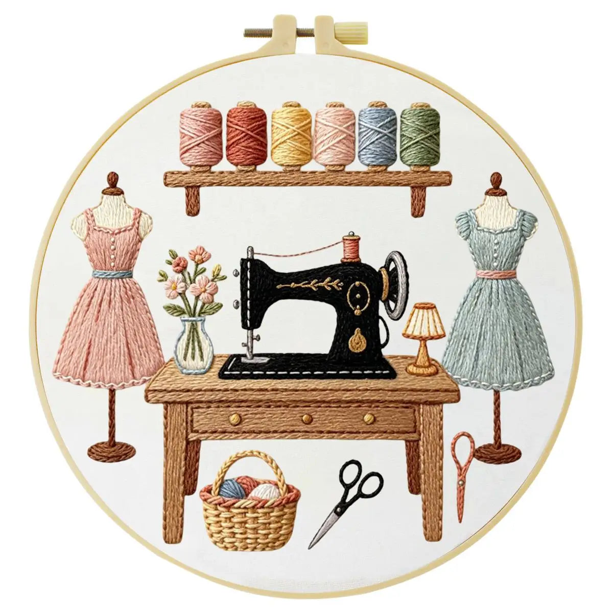 Sewing Shop Embroidery Starter Kit – DIY Beginner Embroidery Kit