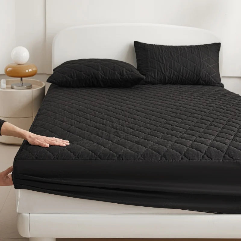 Grade A Quilted Waterproof Mattress Protector – Flame Retardant, TPU, 300TC, Queen & King