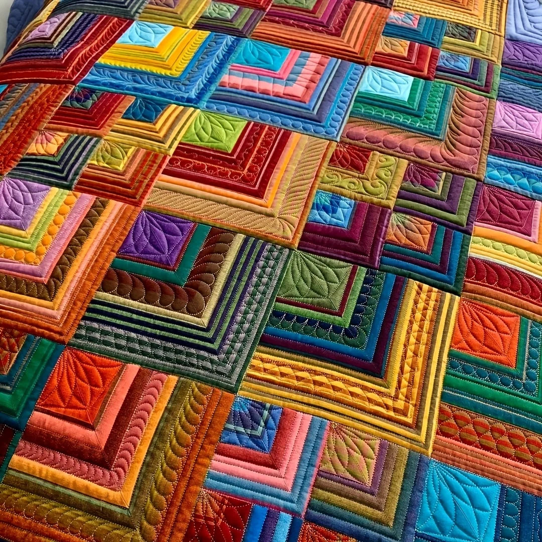 50-Piece Pre-Cut Cotton Quilting Squares – Multicolor 10" × 10" Fabric Charm Pack for Sewing & DIY