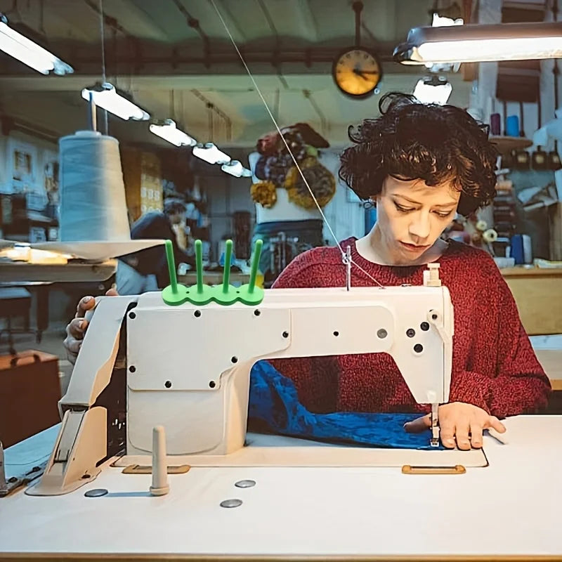 Sujetador magnético para canillas – Soporte organizador de carretes para máquina de coser con base magnética (paquete de 2)