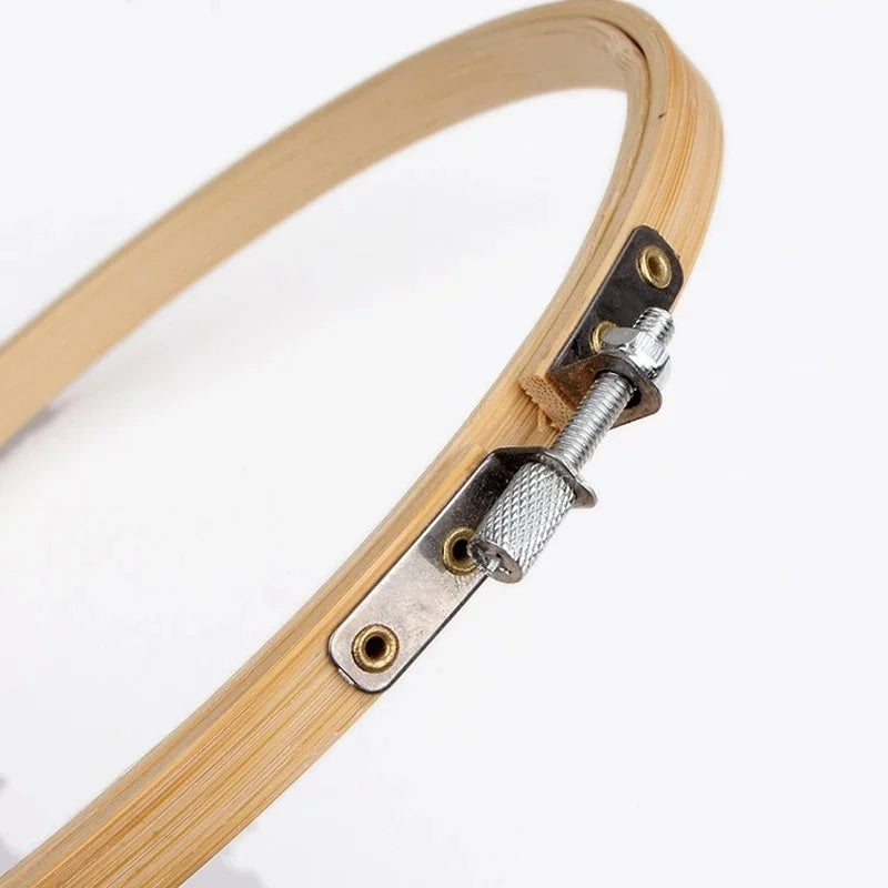 Round Bamboo Embroidery Hoops — Set of 10 (3–12 inch)