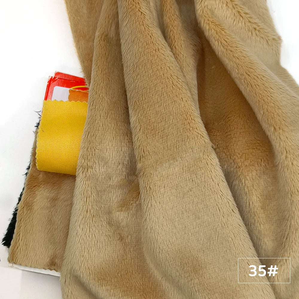5mm Plush Faux-Fur Fabric – Soft Pile, 45x50cm, 30 Colors