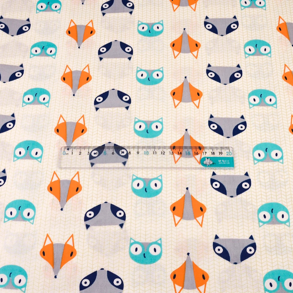 Cartoon & Floral Cotton Fabric Fat Eighths - 20x25cm Patchwork Fabric