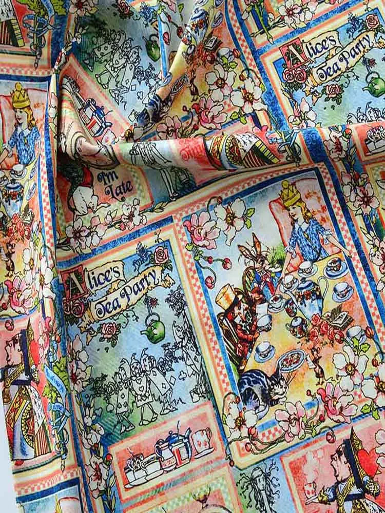 Vintage Newspaper & Map Print Cotton Fabric – Digital Print, 110cm Wide | Quilting, Sewing & DIY