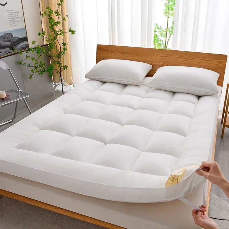 All-Season Quilted Mattress Topper – Soft Thickened Mattress Pad