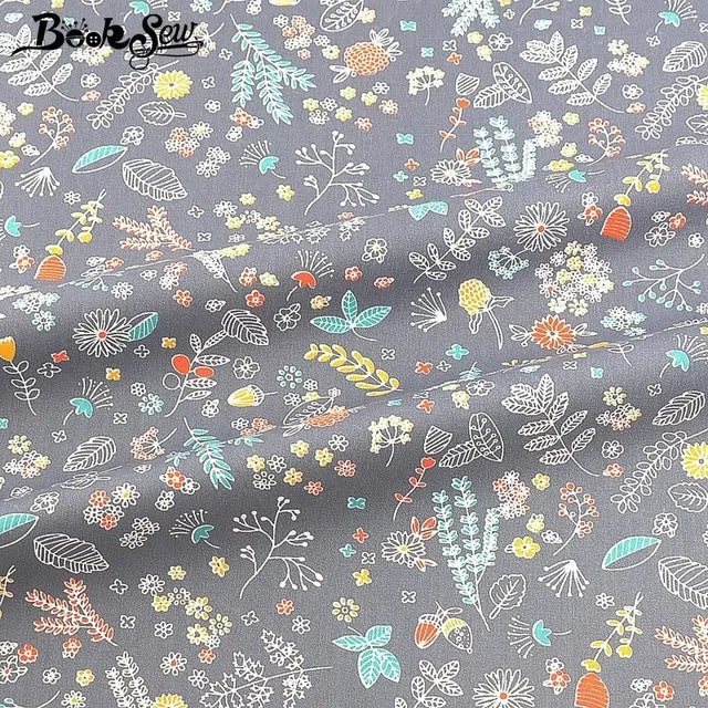 Booksew Cotton Fabric Fat Quarter – Floral, Animal & Cartoon Prints, 20×25cm