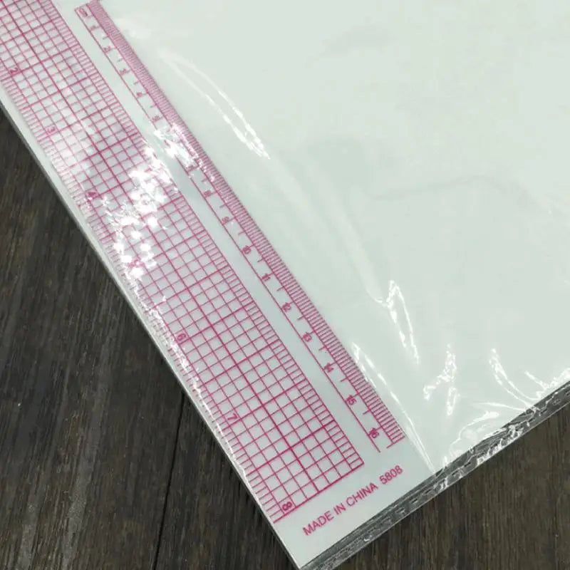 L-Shape Quilting & Sewing Ruler – 90° Plastic Garment Pattern Making Tool with Imperial & Metric Scales (8.5" × 8.5")
