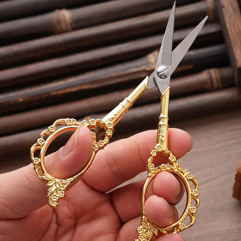 Tijeras de sastre retro – Tijeras de bordar y coser de acero inoxidable | Unidad individual, paquete de 3 y paquete de 6