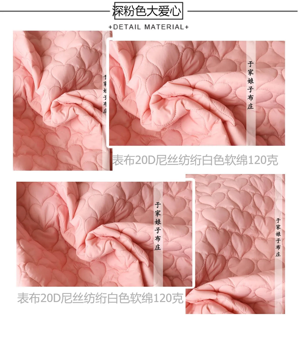 Printed Quilted Cotton Fabric – 135x50cm, Jacket Lining & Autumn Winter Sewing Fabric