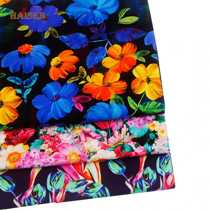 Gorgeous Floral Print 100% Cotton Fabric – 43" Wide, Half-Meter Panels | Quilting, Patchwork & DIY Sewing