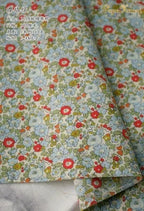 145cm Floral Cotton Poplin Fabric, 50cm Piece