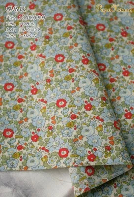 145cm Floral Cotton Poplin Fabric, 50cm Piece