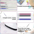 Heat-Erasable Fabric Marking Pens – 10-Pack