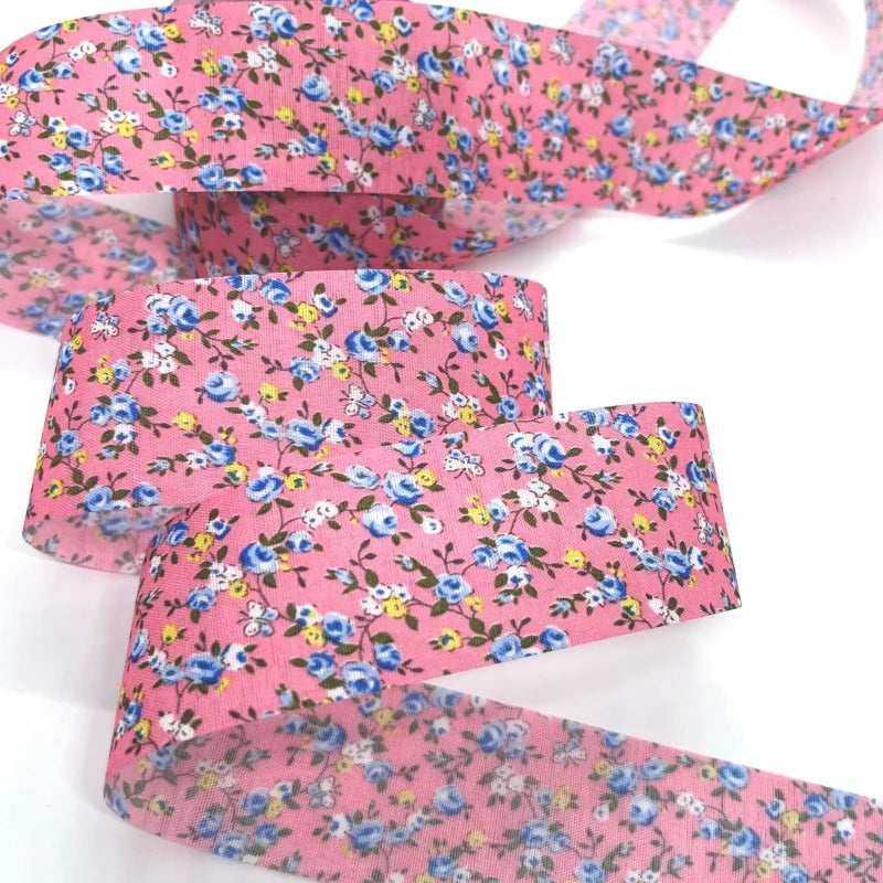 Floral Printed Fabric Ribbon – 10-Yard Roll