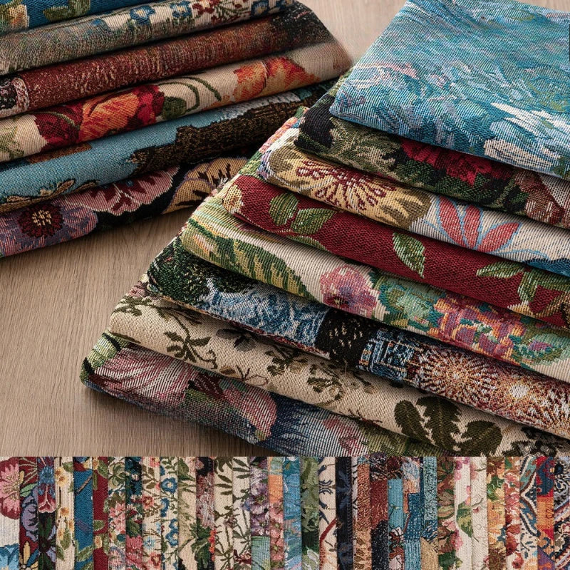 Monet Oil Painting Jacquard Fabric by the Meter | 146cm Wide | Home Décor & Sewing