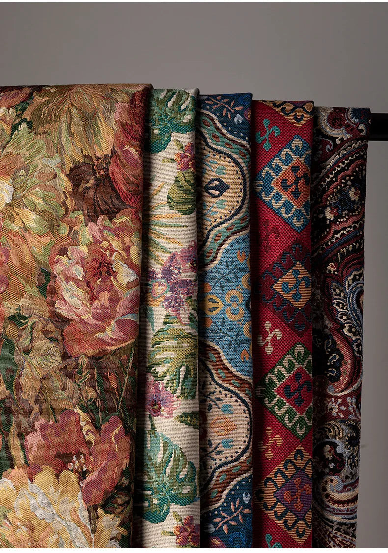 Monet Oil Painting Jacquard Fabric by the Meter | 146cm Wide | Home Décor & Sewing