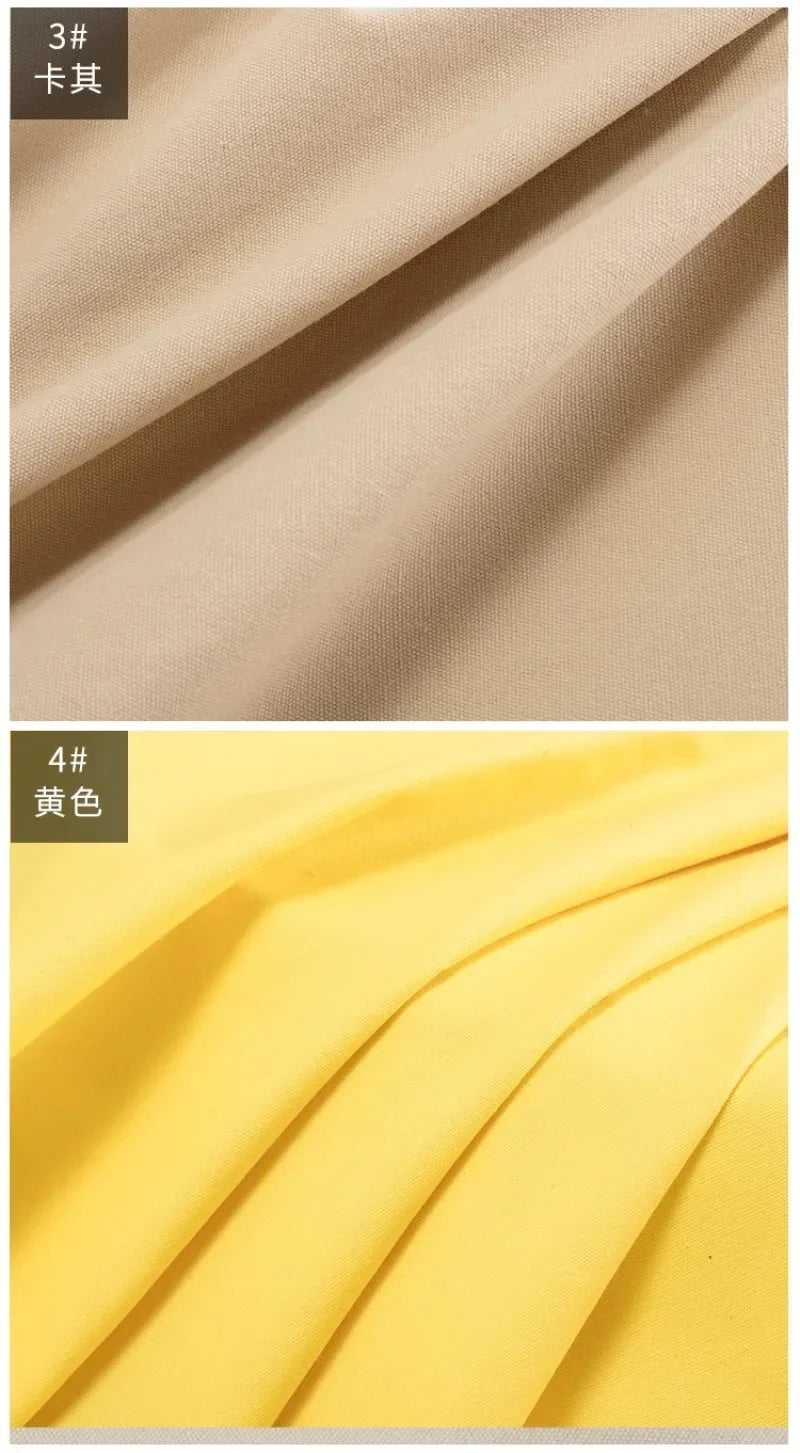 Solid Color 100% Cotton Canvas Fabric – 145cm Wide, Sold by 50cm – For Bags, Upholstery, Quilting & Home Décor