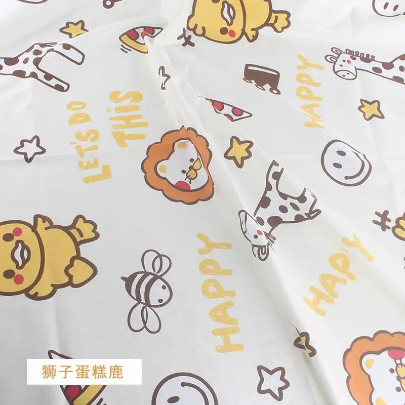 Pure Cotton AB Face Fabric – Cartoon Printed for Baby & Children's Clothing, Bedding & Quilting