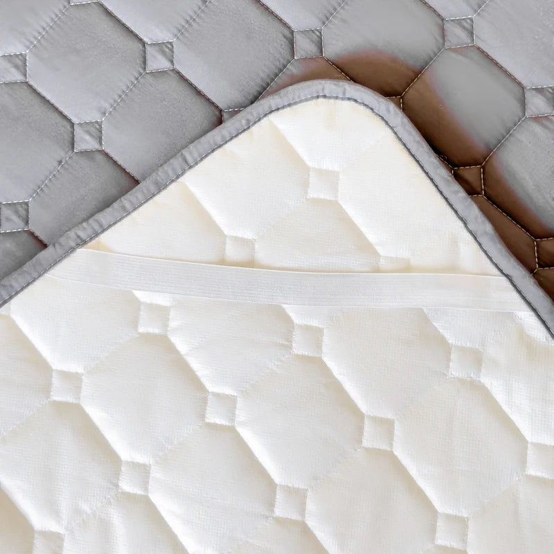 Anqianny Waterproof Quilted Mattress Protector – 400TC, TPU Layer, Anti-Mite, Single & Double