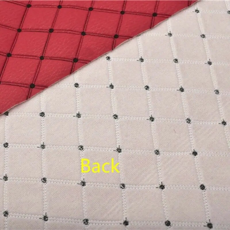 Thick Quilted Embroidered Plaid Fabric – 55" × 39" Panel | Sofa, Home Décor & DIY Sewing (10 Colors)