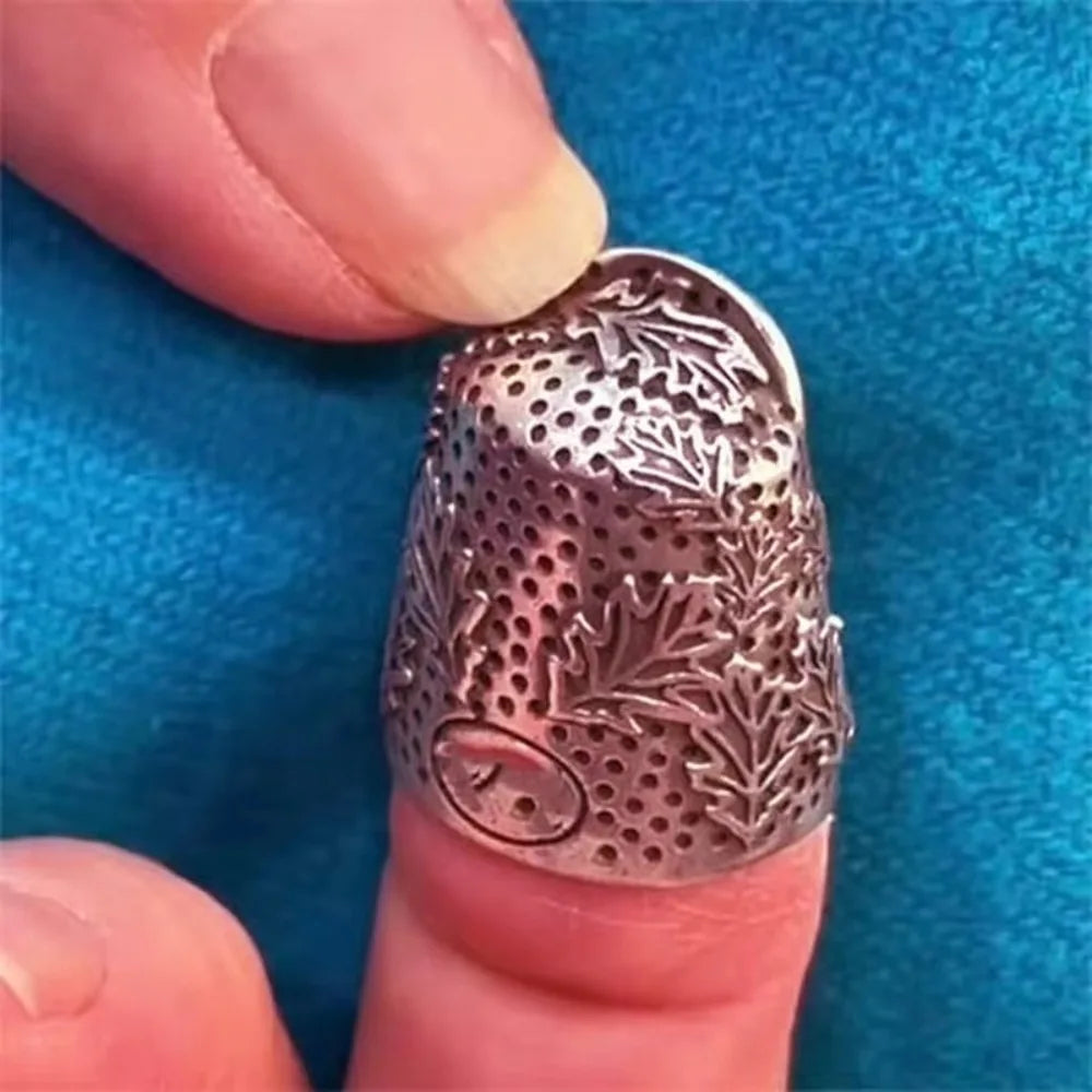 Acorn Thimble – Adjustable Metal Finger Protector for Quilting & Hand Sewing