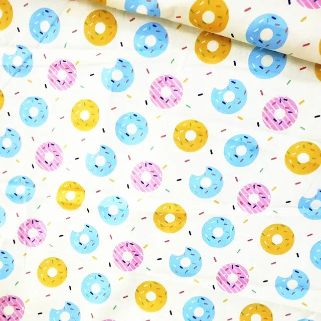 Cute Cartoon Print 100% Cotton Twill Fabric — 160cm Wide