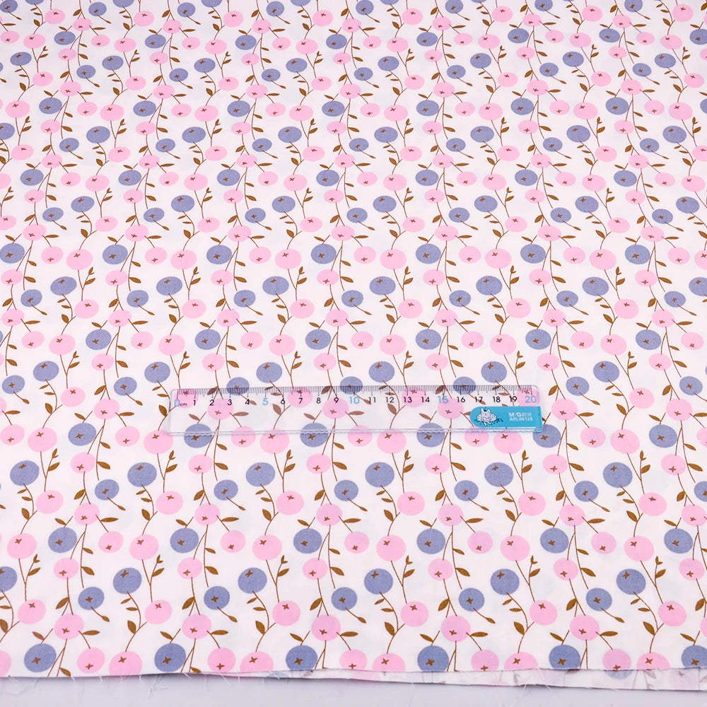 Fabric - 40 Precut Strips (6.35 X 49.78 cm) for Quilting And Sewing, 20 Floral Prints Assortment, 100% Material,