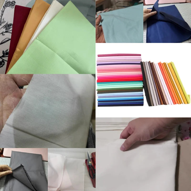 YingJiu Solid Color 100% Cotton Poplin Fabric – 145cm Wide, Quilting, Clothing & Bedding Fabric