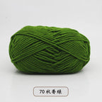 Hilo de algodón con leche de 4 cabos – 80% algodón, 20% fibra de leche | ~90 m (~98 yd) por madeja | Tejido a mano y a crochet