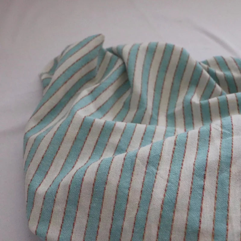 Retro Striped 100% Cotton Fabric – 55" Wide, Sold by the Half Meter | Shirts, Dresses & Quilting