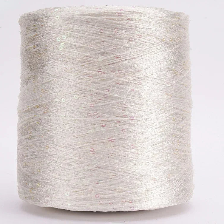 500G Glitter Fancy Yarn with Sequins – Hand Knitting & Crochet | 3mm Sequins | 25 Colors