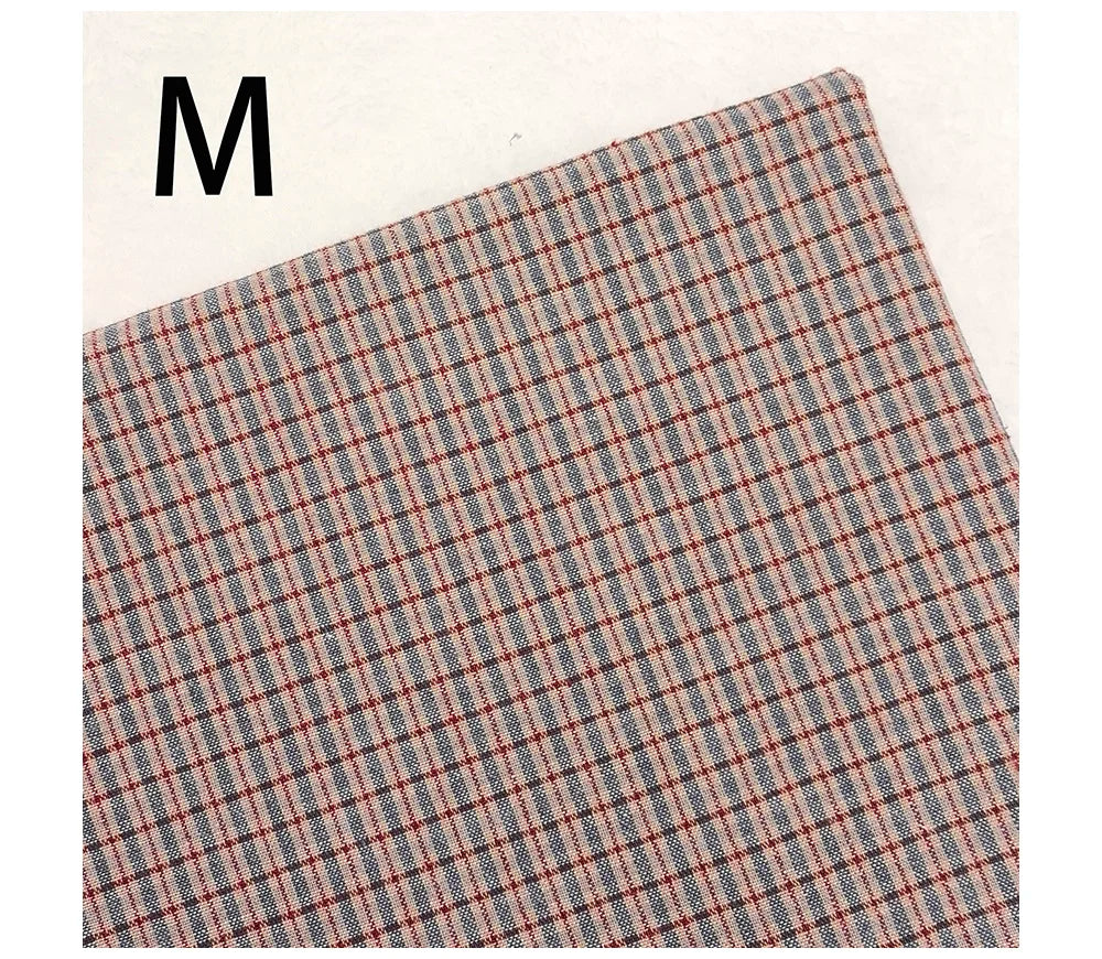 Yarn-Dyed Striped Plaid Cotton Quilting Fabric – 55" Wide, Multiple Cut Sizes | Patchwork & Tilda Crafts