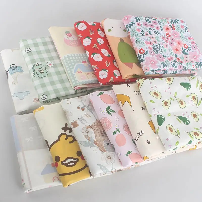 Pure Cotton AB Face Fabric – Cartoon Printed for Baby & Children's Clothing, Bedding & Quilting