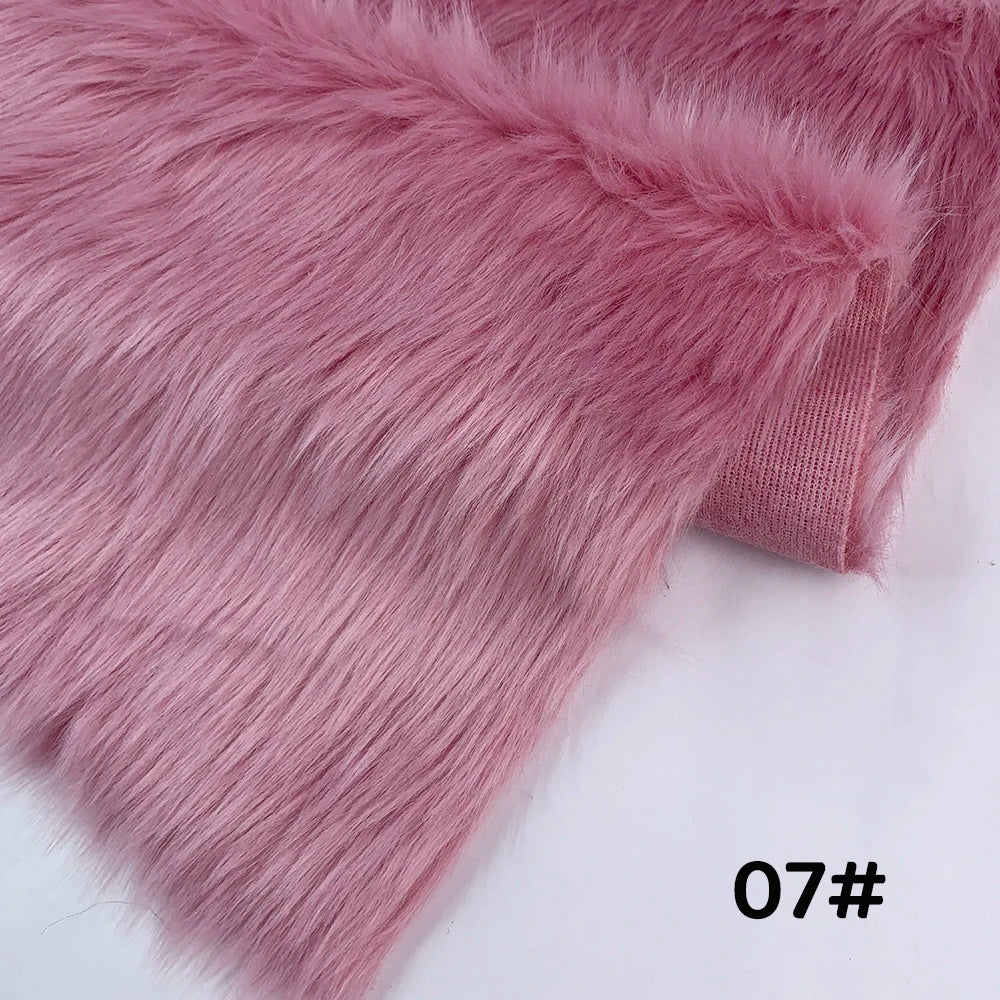 Tela de Pelo Sintético de 2.5cm de Largo – 30x50cm, Cosplay & Fursuit, 23 Colores