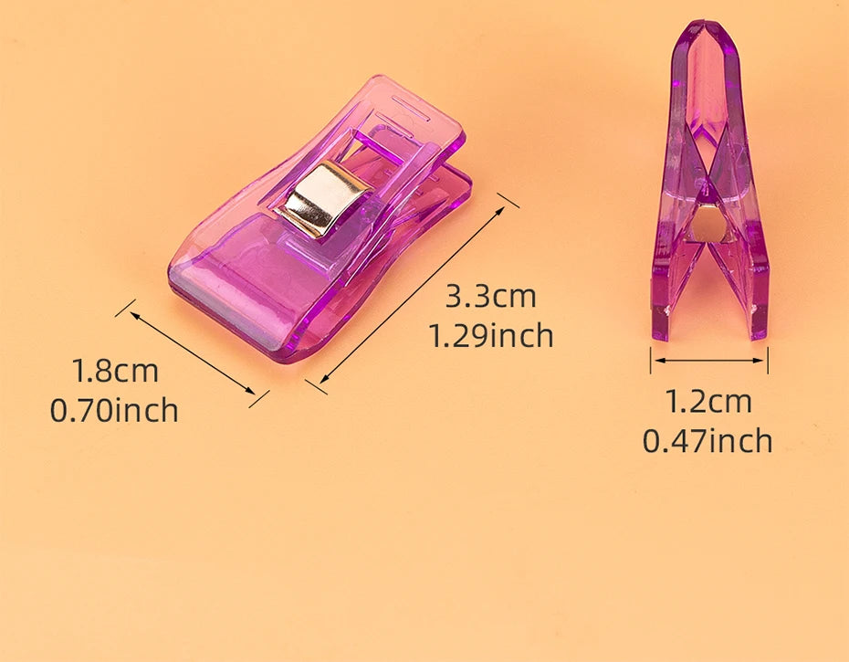 QJH Premium Sewing Clips – ABS Plastic | Assorted Colors | 4 Pack Sizes