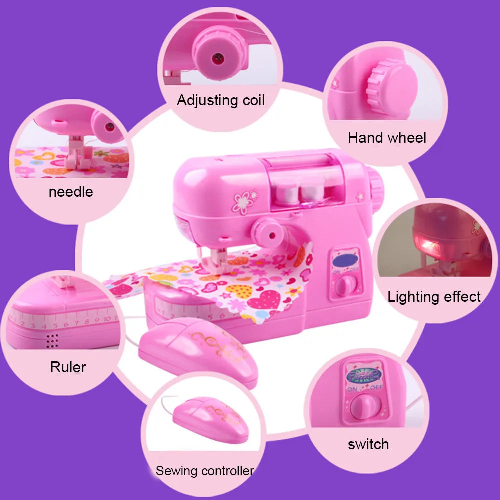 Children's Electric Sewing Machine – Real Stitching, Lights & Sound, Ages 7–14