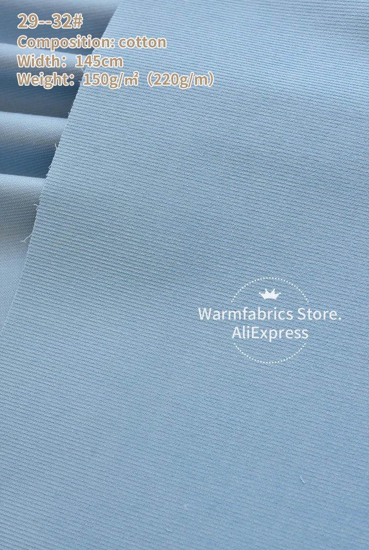 145*50cm/Pcs In Stock 21 Corduroy Fabric Cotton High Quality Plain Cotton Corduroy Fabric for Clothing
