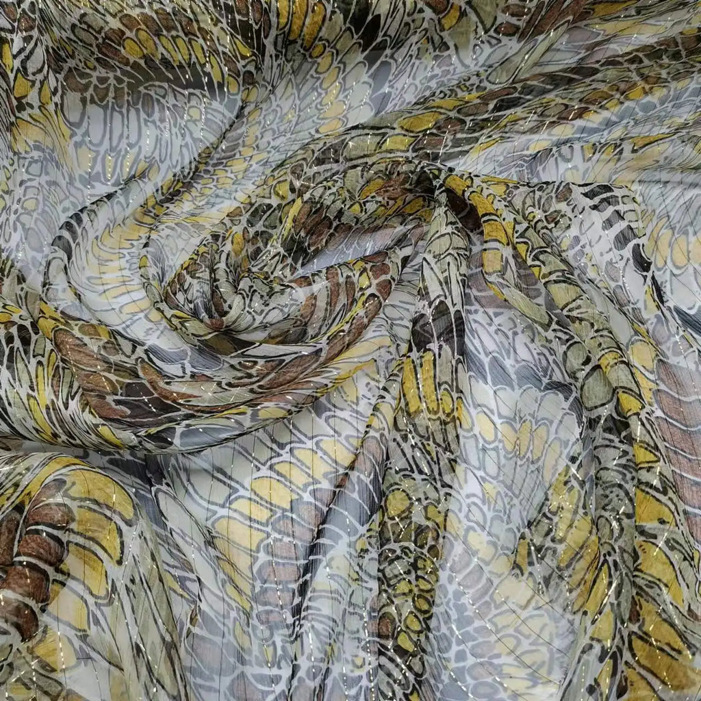 Floral Print Silk-Cotton Blend Fabric – 135cm Wide, 9-10mm | Dresses, Blouses & Luxury DIY Sewing