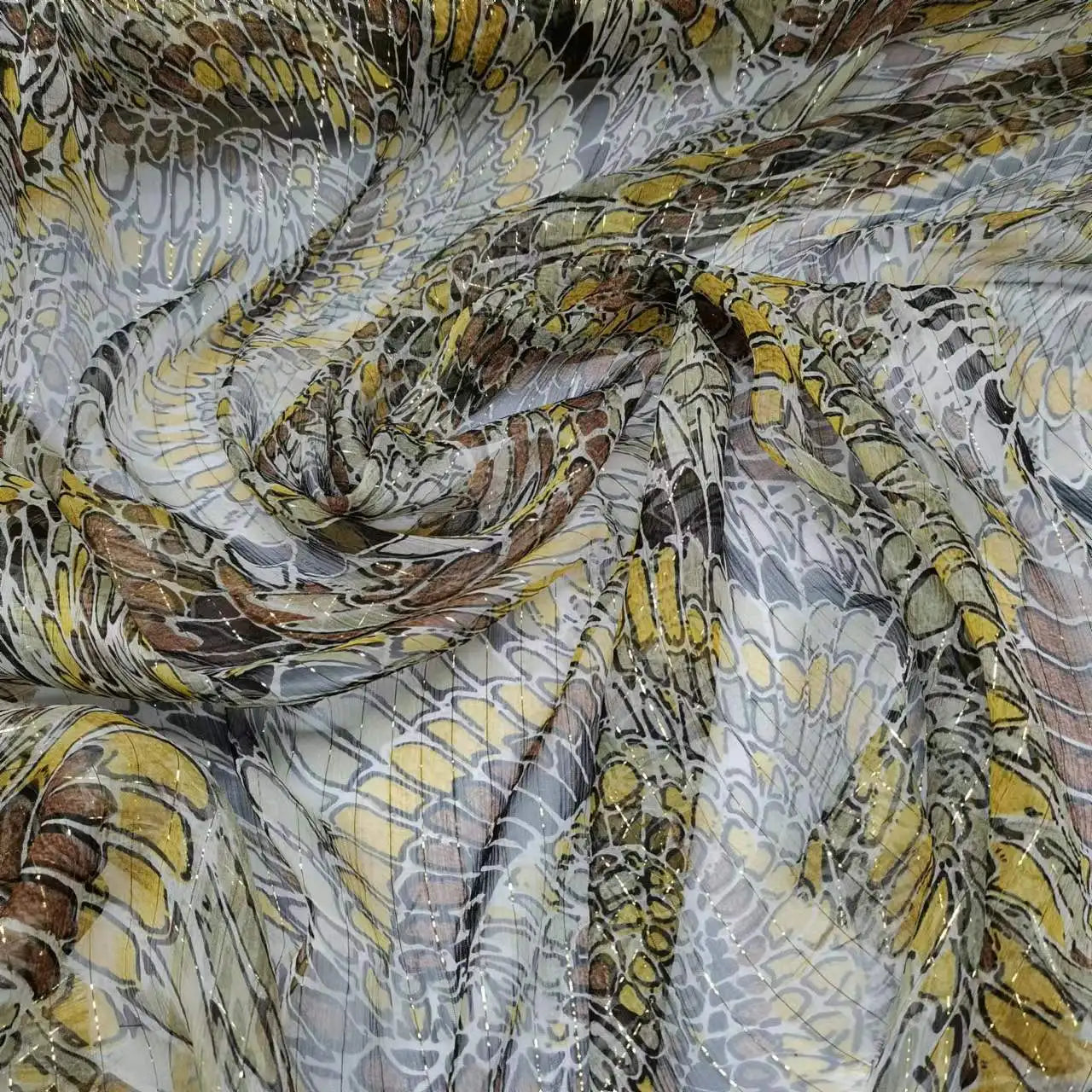 Floral Print Silk-Cotton Blend Fabric – 135cm Wide, 9-10mm | Dresses, Blouses & Luxury DIY Sewing