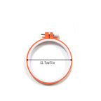Color-Coded Plastic Embroidery Hoops – 7 Sizes