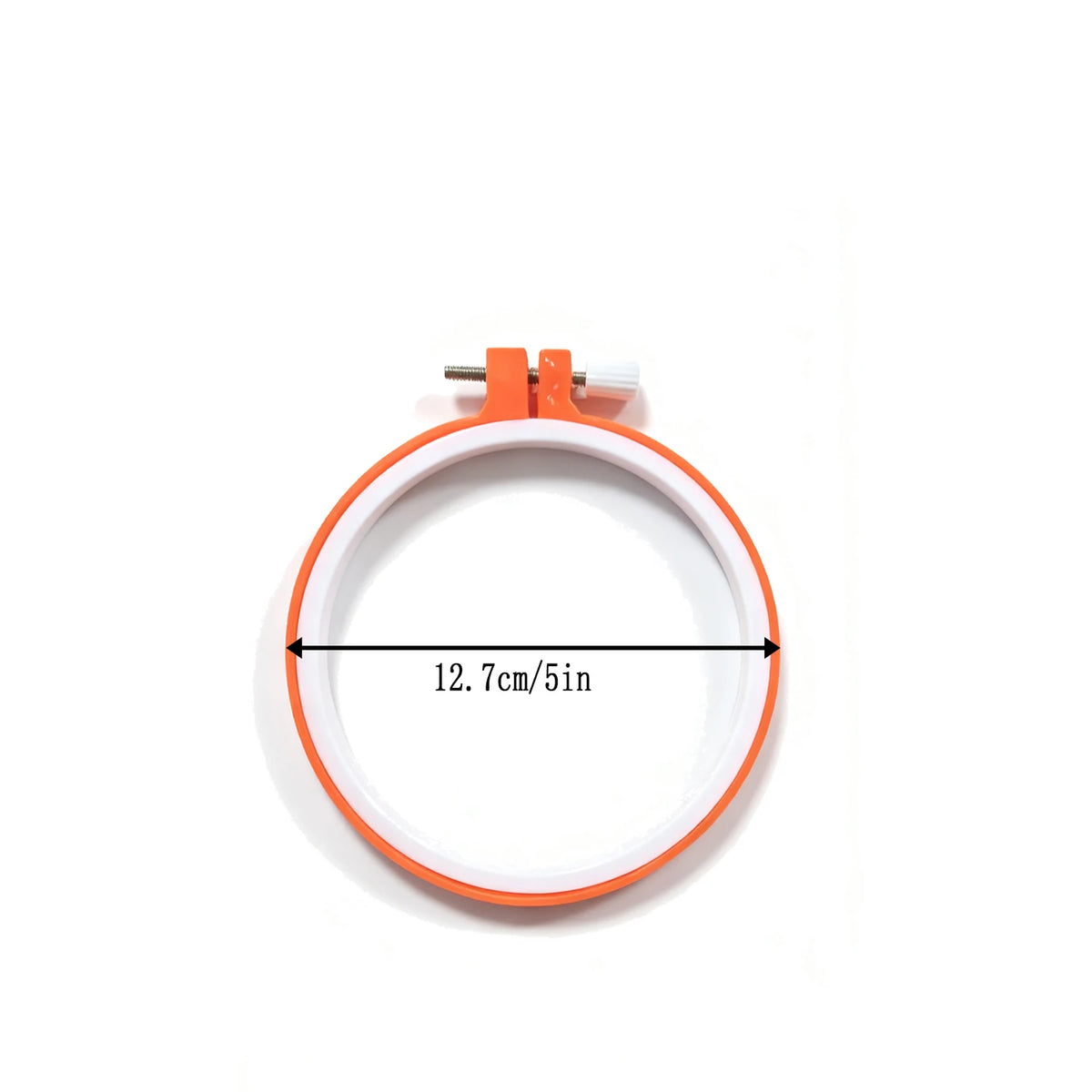 Color-Coded Plastic Embroidery Hoops – 7 Sizes